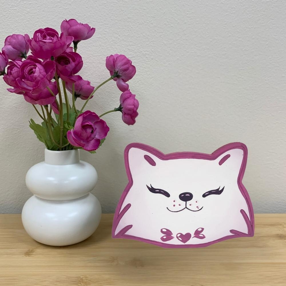 Cat Head Figurine