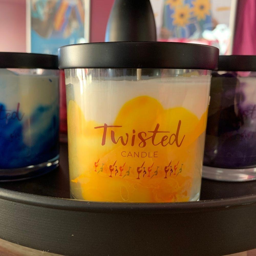 Custom Scented Candle with Color