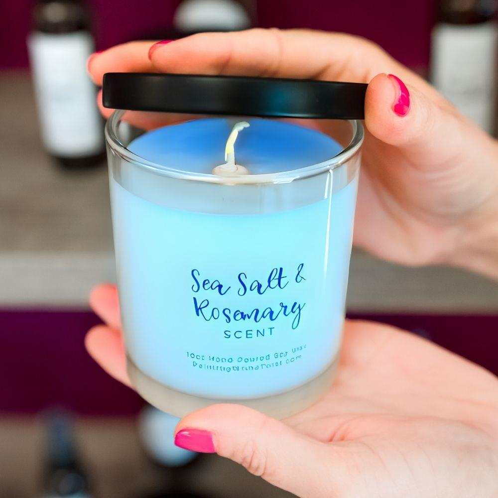 Custom Scented Candle with Color