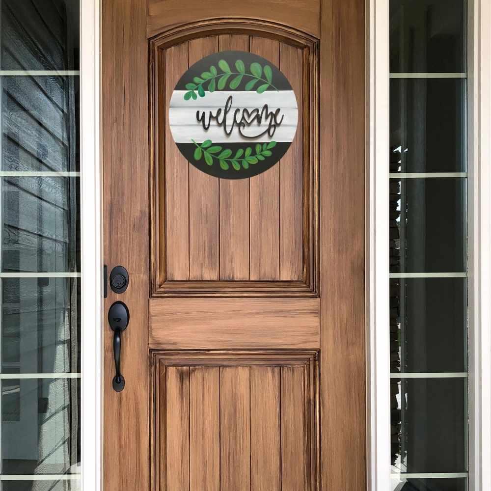 Wooden Cutout - Welcome