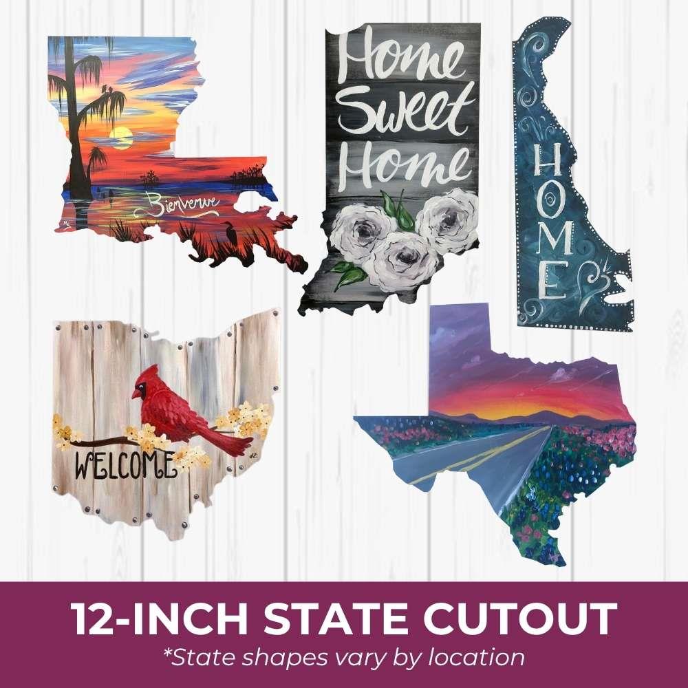 Wooden Cutout - State