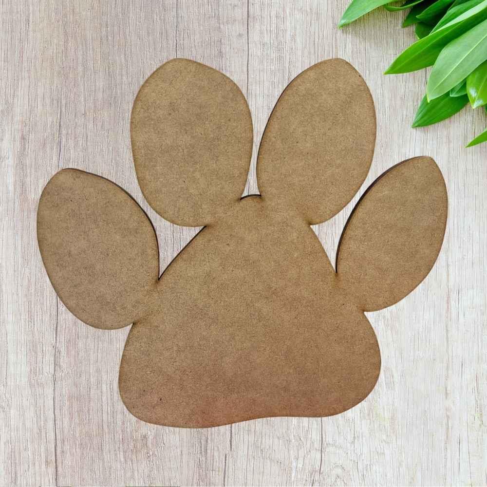 Wooden Cutout - Pawprint