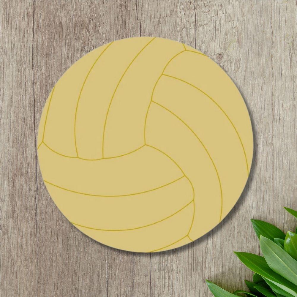 12" MDF Wooden Cutout - Volleyball