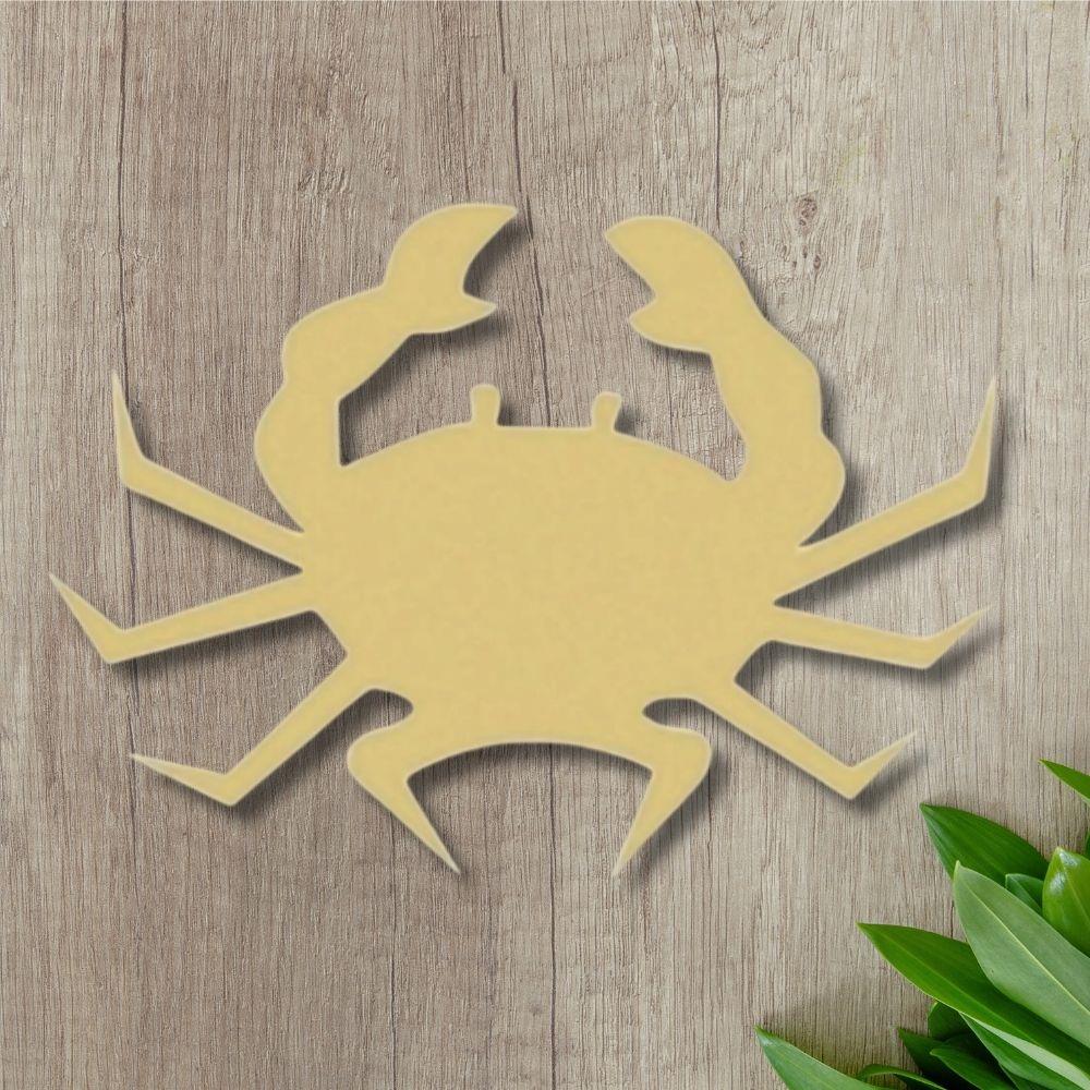 18" MDF Wooden Cutout - Crab