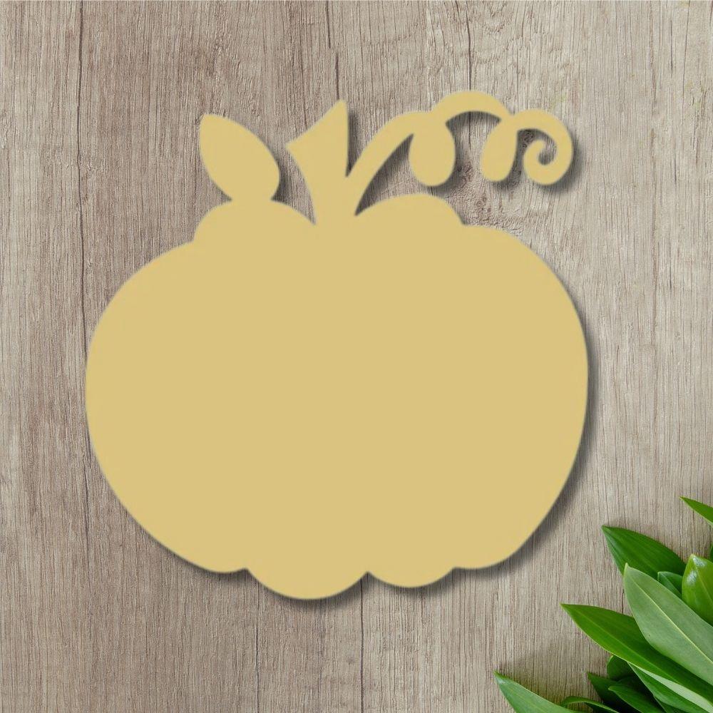 12" MDF Wooden Cutout - Pumpkin