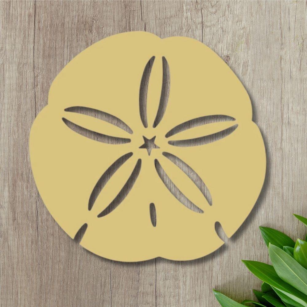 12" MDF Wooden Cutout - Sand Dollar