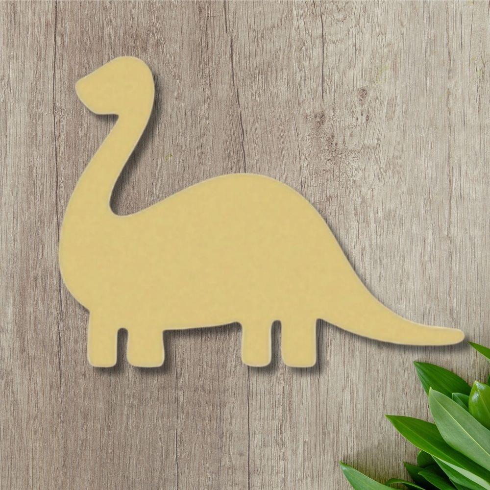 12" MDF Wooden Cutout - Longneck Dinosaur