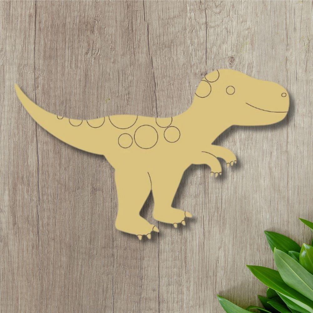 12" MDF Wooden Cutout - T-Rex