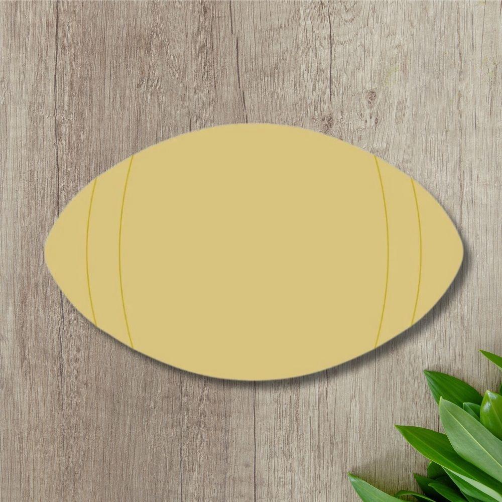 12" MDF Wooden Cutout - Football