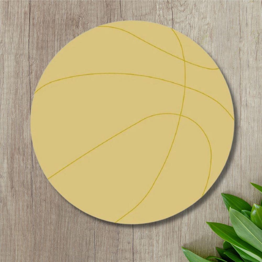 12" MDF Wooden Cutout - Basketball