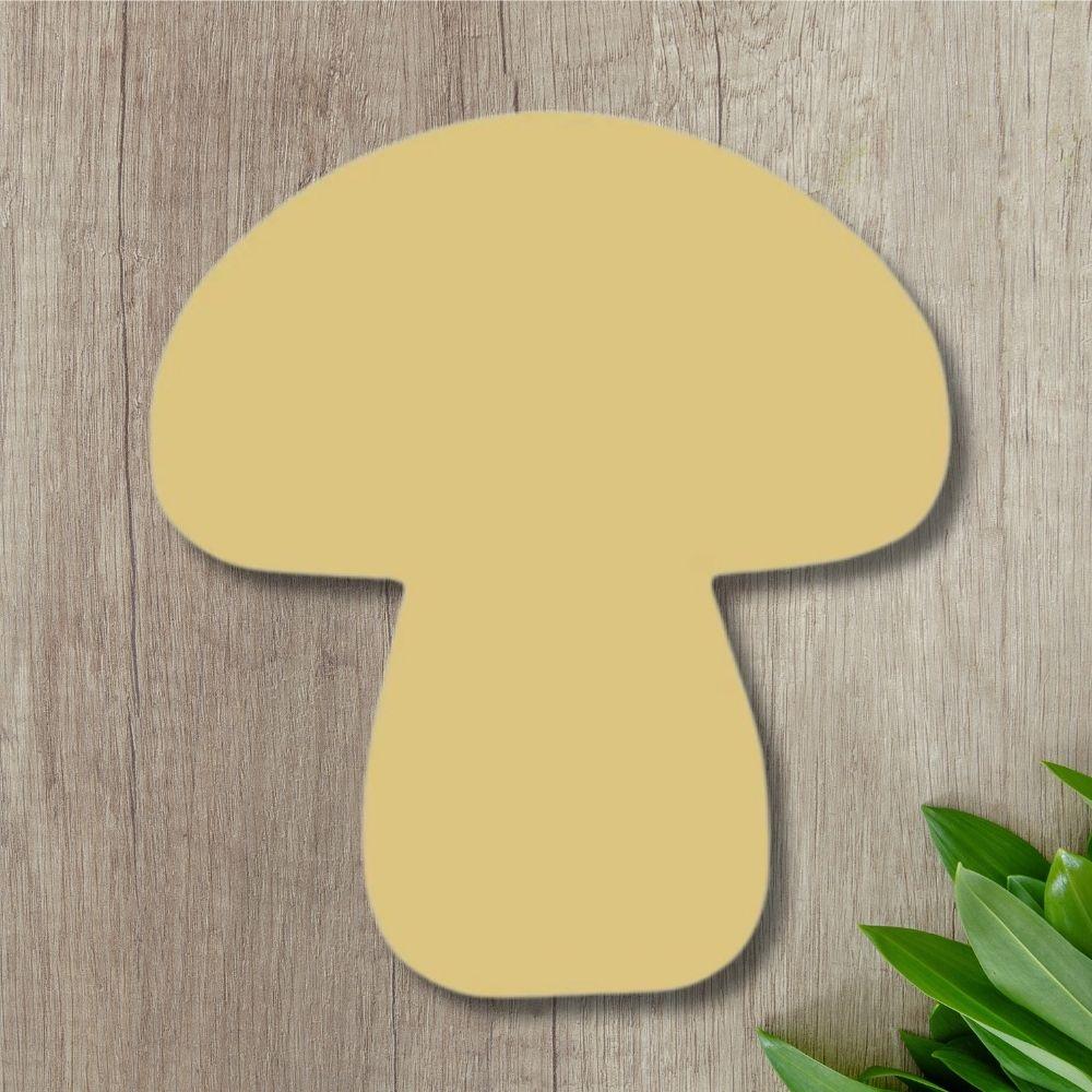 12" MDF Wooden Cutout - Mushroom
