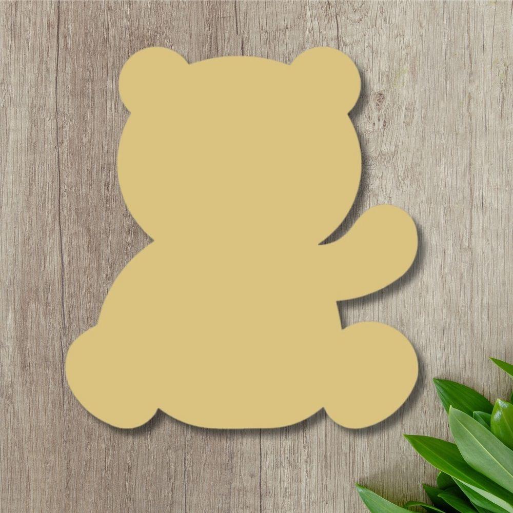 12" MDF Wooden Cutout - Panda Bear
