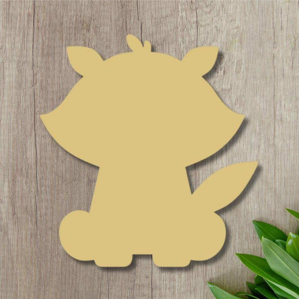 12" MDF Wooden Cutout - Raccoon