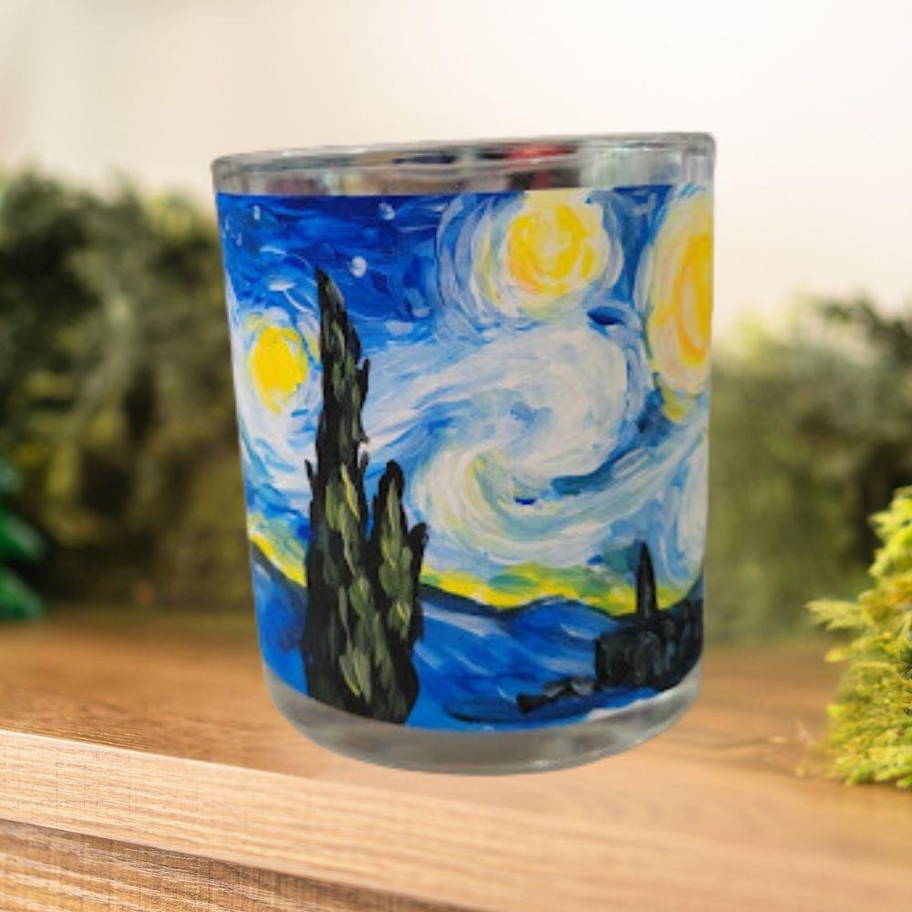 DIY Soy Wax Candle with Painted Label