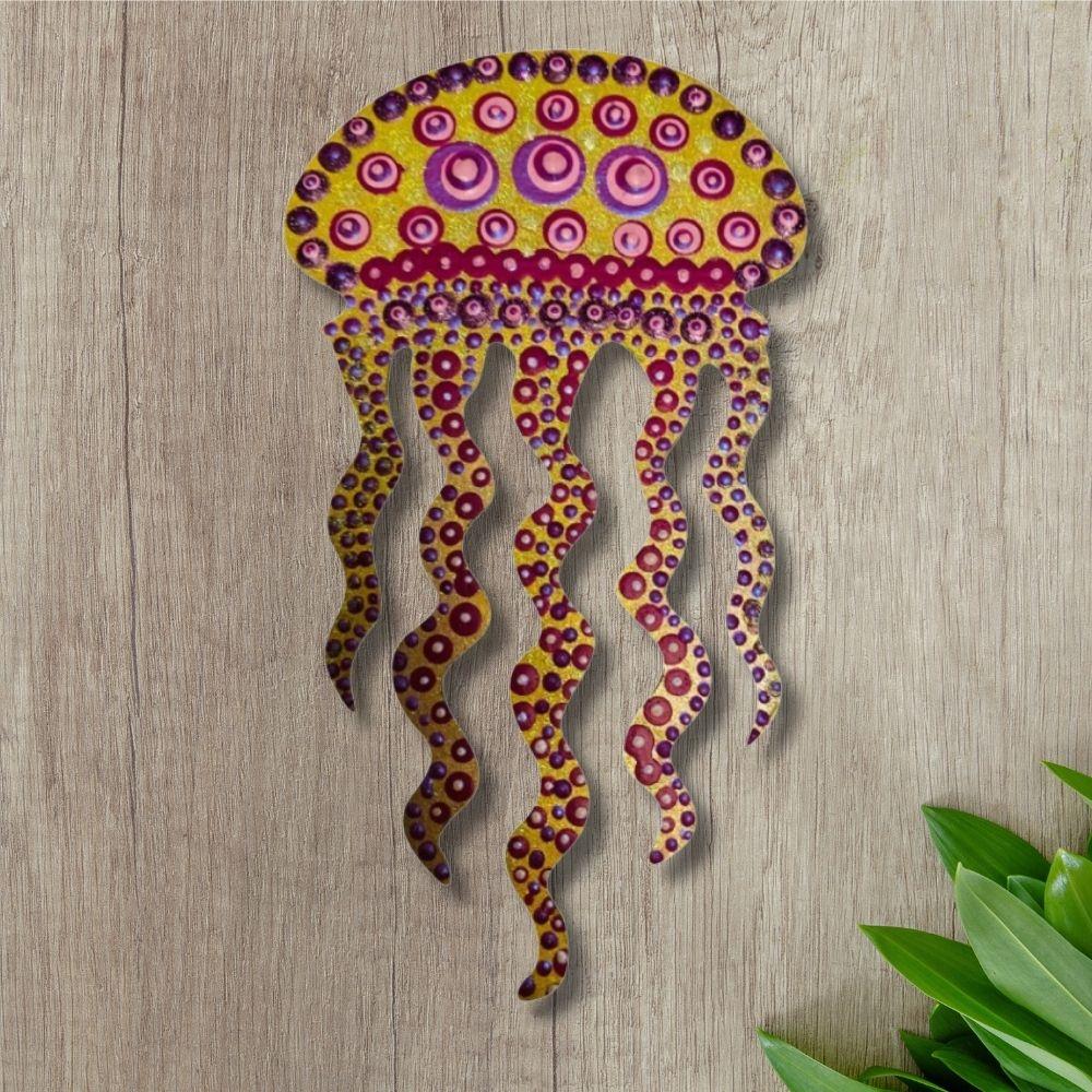 6" MDF Wooden Cutout - Jellyfish