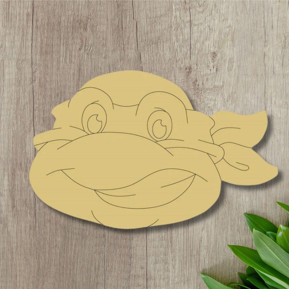 6" MDF Wooden Cutout - Ninja Turtle