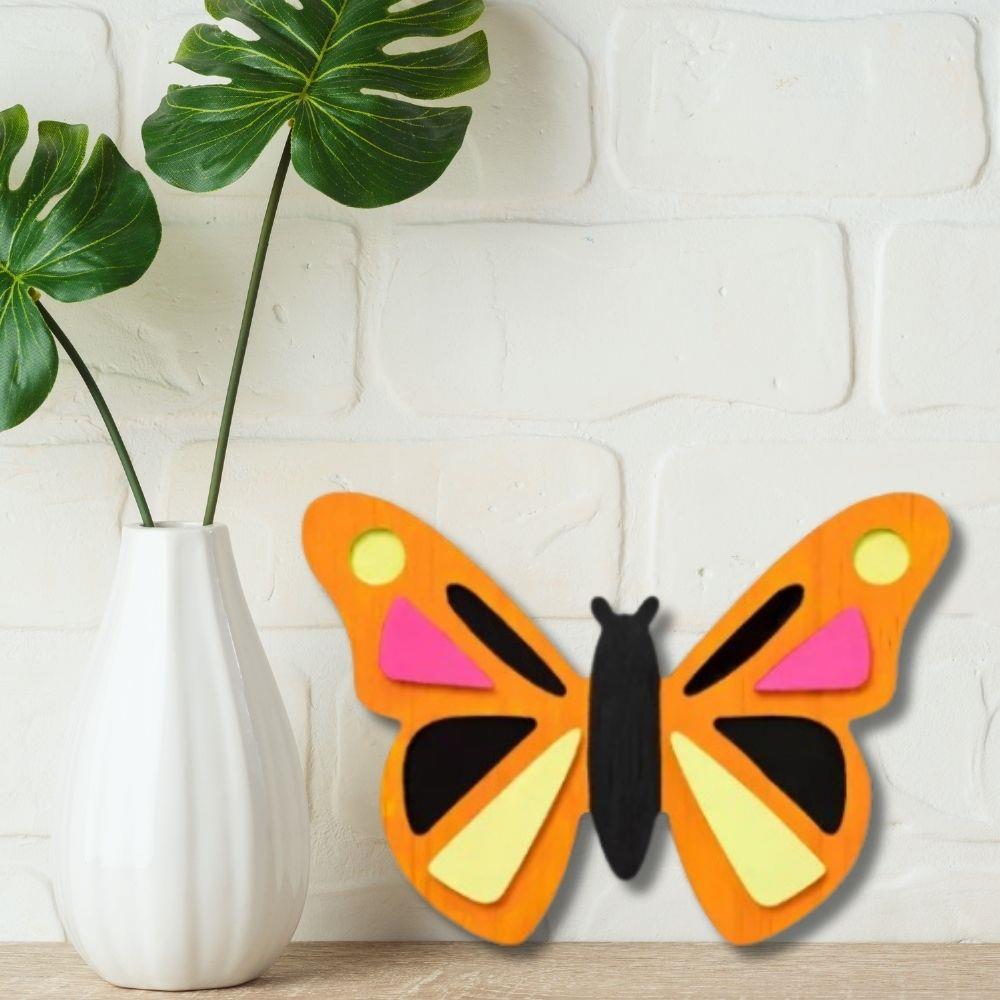 Butterfly 4.5" Freestanding Wood Figurine