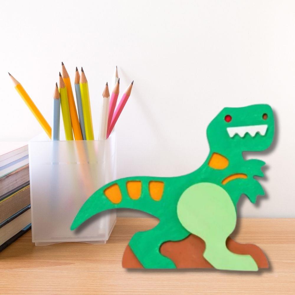 Dinosaur 6" Freestanding Wood Figurine