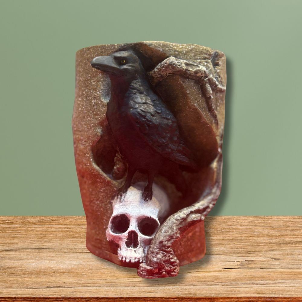 3D Printed Crow Planter