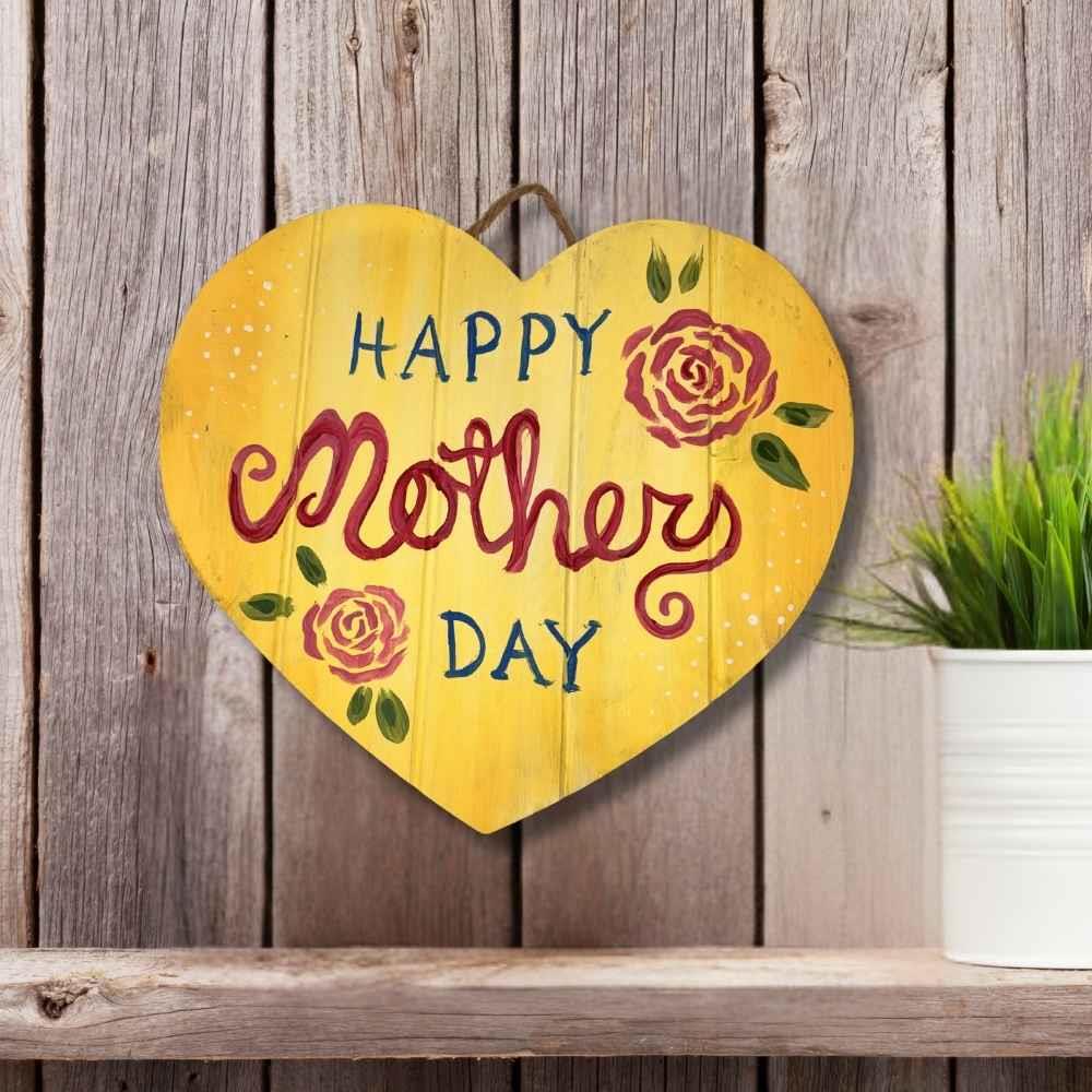 11" Heart-Shaped Wood Sign