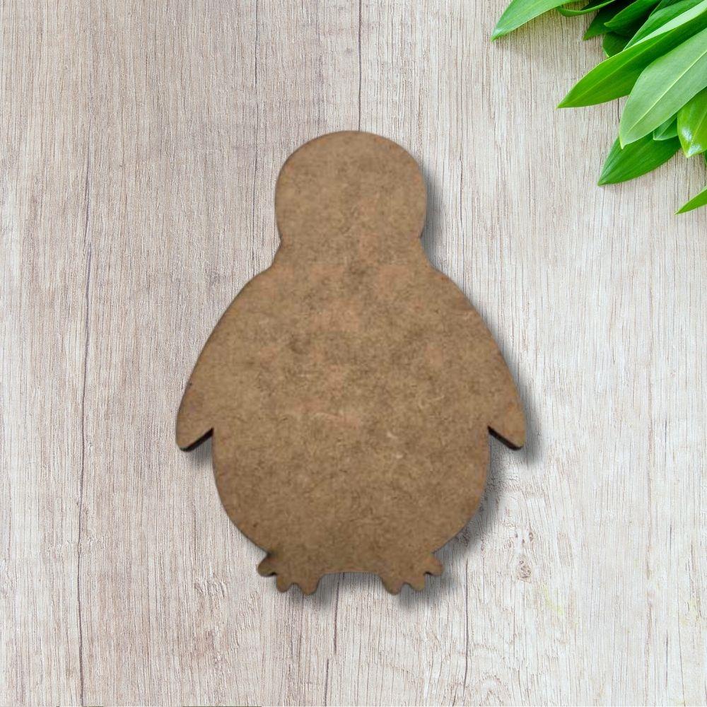 6" MDF Wooden Cutout - Penguin