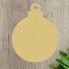 6" MDF Wooden Cutout - Christmas Ornament