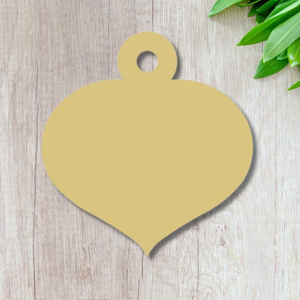 6" MDF Wooden Cutout - Christmas Ornament 2