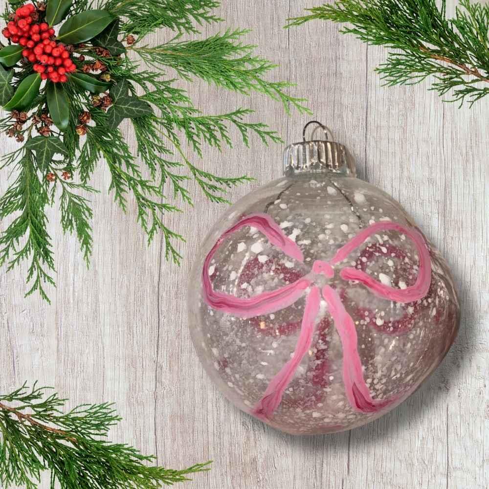 Clear Glass Ornament
