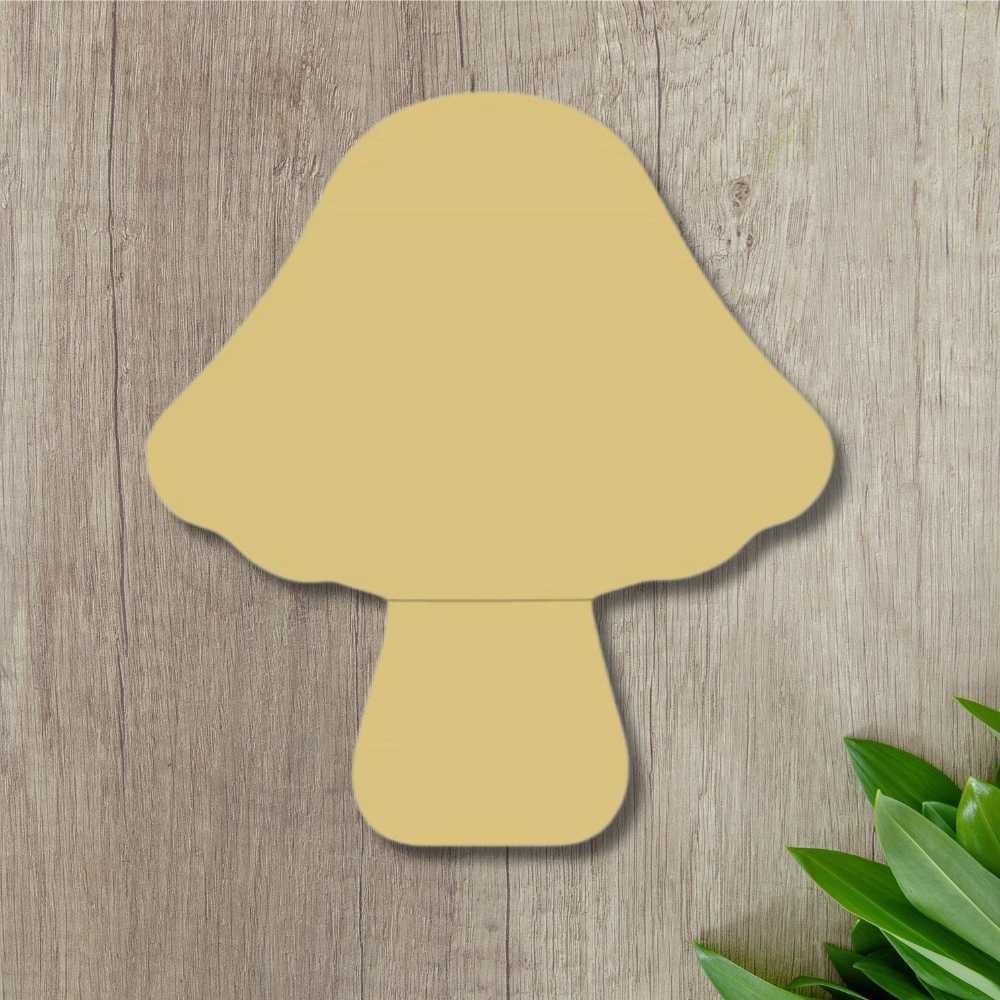 6" MDF Wooden Cutout - Mushroom