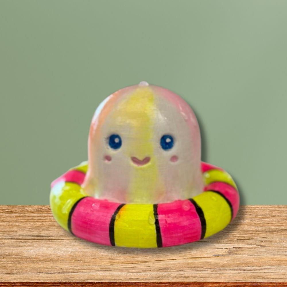 3D Printed Ghost Floatie Figurine