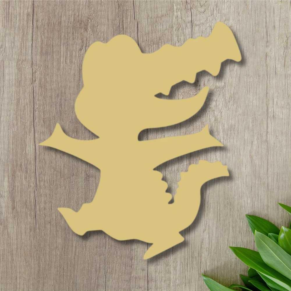 6" MDF Wooden Cutout - Alligator