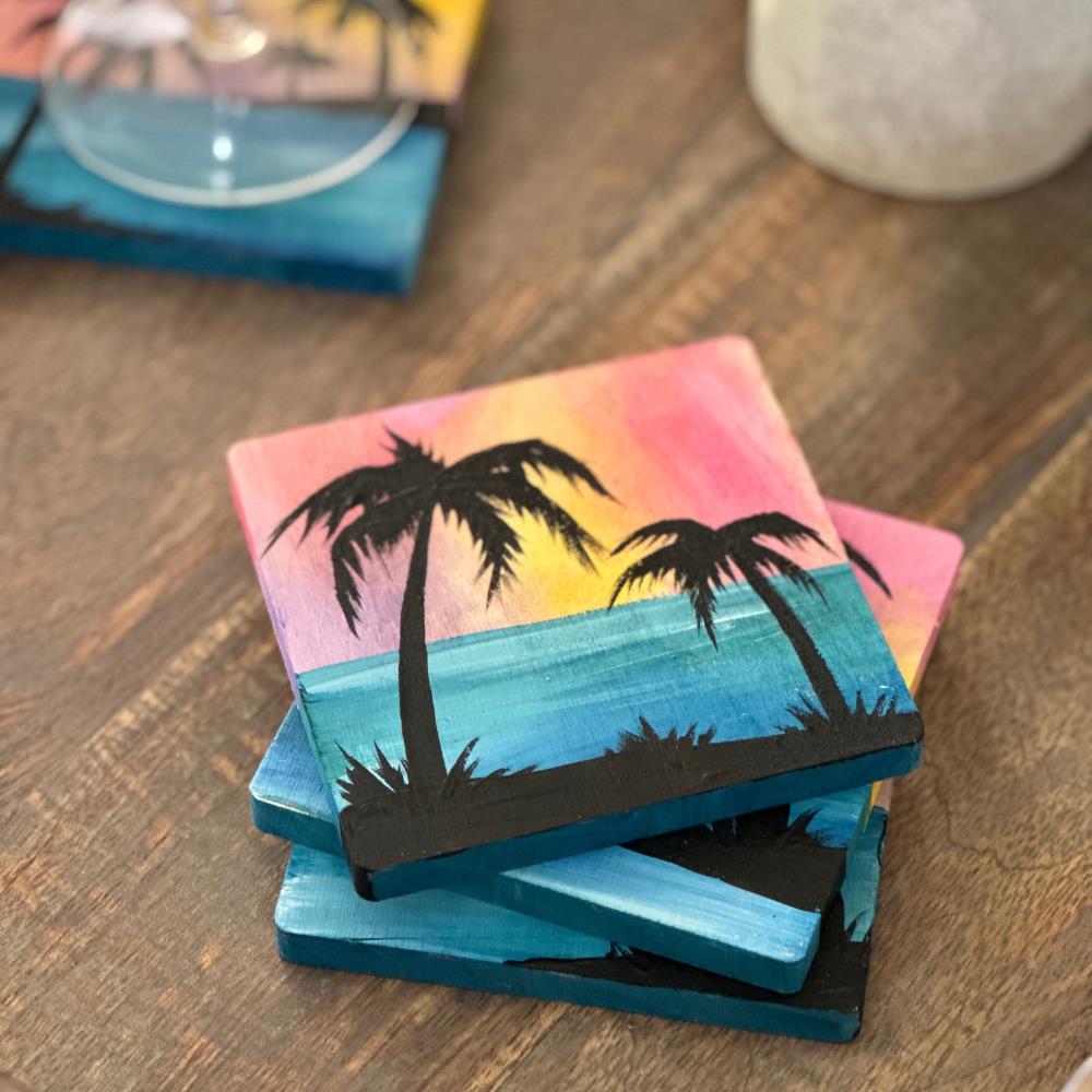 Wood Coasters - Set of 4