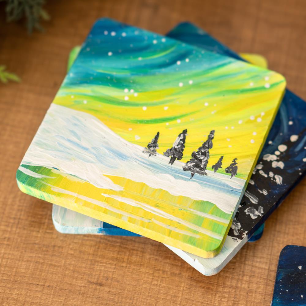 Wood Coasters - Set of 4